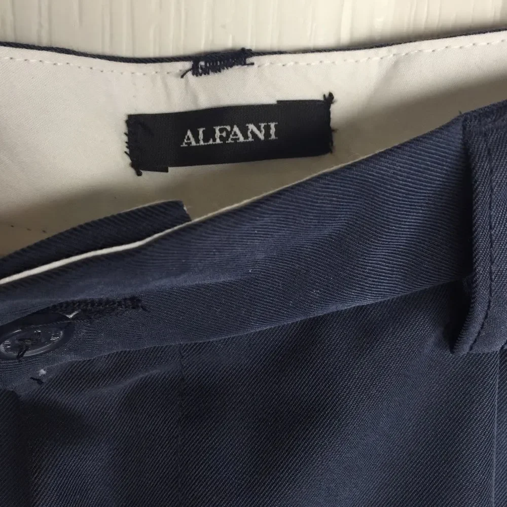Alfani Walkshort Navy Flexible Waistband
